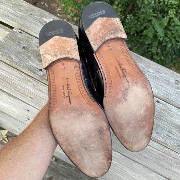 MENS SALVATORE FERRAGAMO TUXEDO LOAFER SHOES - Picture 6 of 7